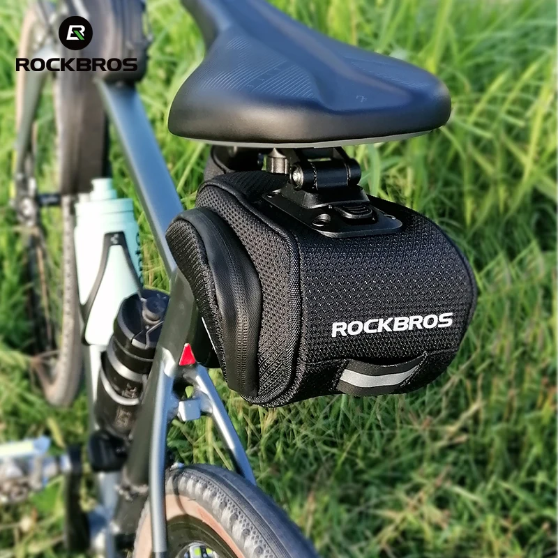 ROCKBROS Rainproof Bicycle Bag Shockproof Bike Saddle Bag For Refletive Rear Large Capatity Seatpost MTB Bike Bag Accessories – Bild 6