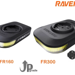 Ravemen FR300/FR160 Out-Front Bike Light For Garmin Wahoo USB Rechargeable COB LED Bicycle Daytime Running Safety Headlight Lamp Waterproof IPX6 Compact