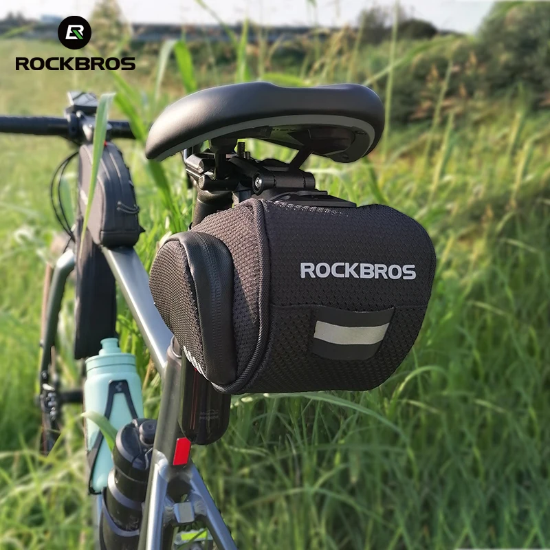 ROCKBROS Rainproof Bicycle Bag Shockproof Bike Saddle Bag For Refletive Rear Large Capatity Seatpost MTB Bike Bag Accessories – Bild 5
